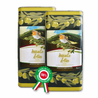 Olio Extravergine di Oliva – 2 Latte da 5 Litri (Tot. 10L, 12,00 € al litro) – 100% Italiano, Estratto a Freddo
